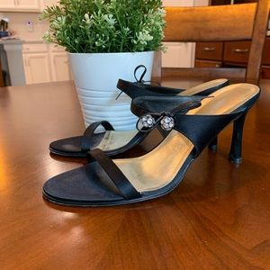 Anne Klein Satin Evening Sandals